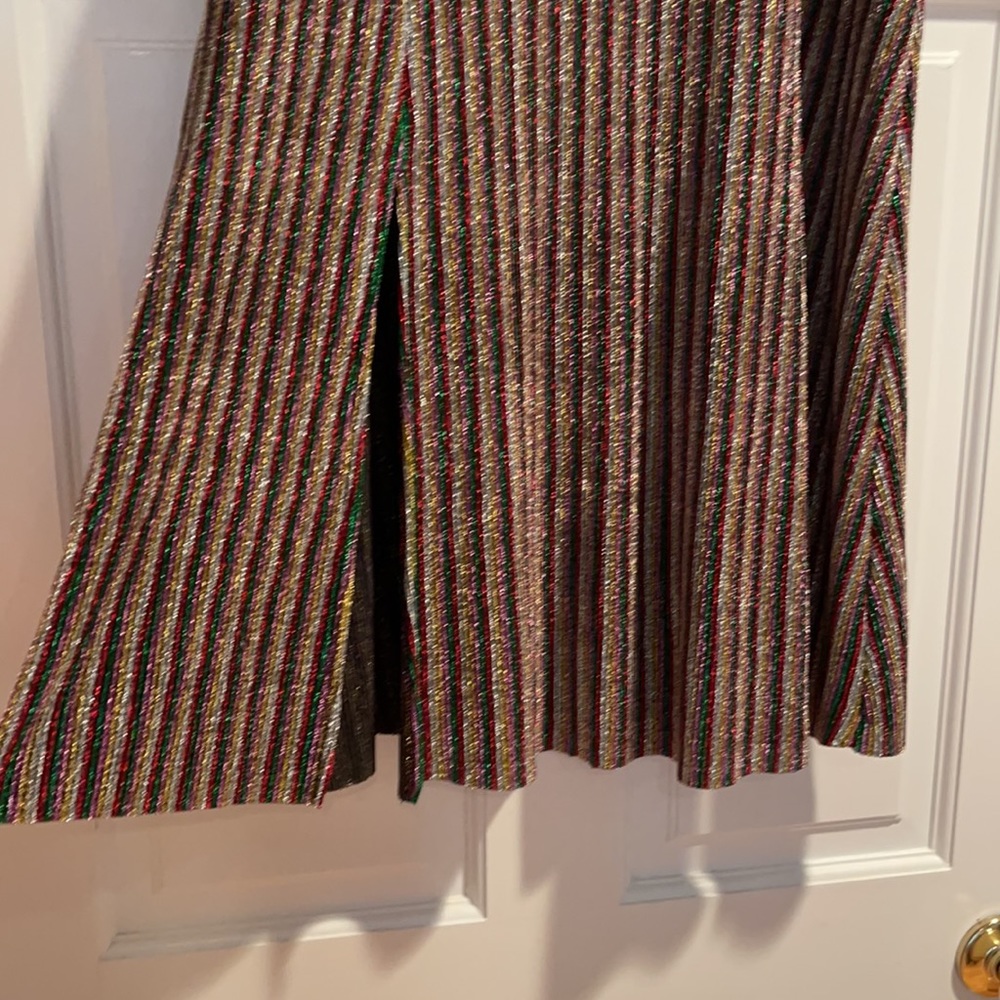 Design Lab Multicolored Metallic Sparkly Skirt - image 5